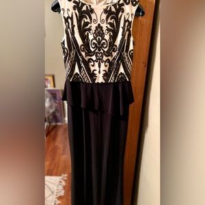 Black & nude sequin formal dress